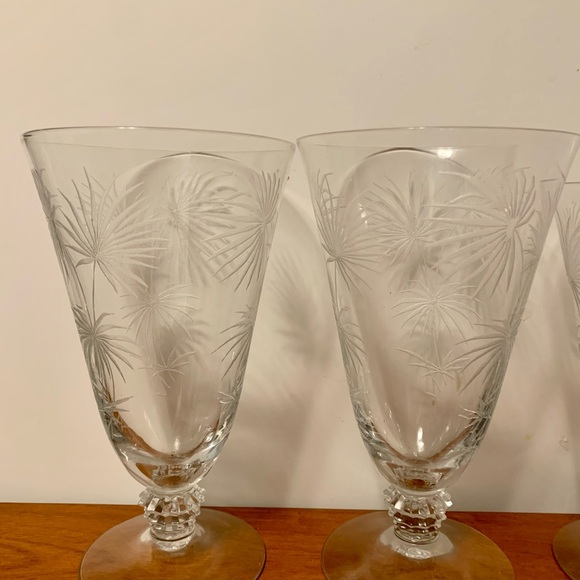 Vintage Fostoria Lido Iced Tea and Footed Tumblers - Picture 8 of 10